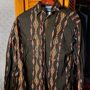 Wranger Aztec Western Snap Shirt Large